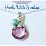 Light Amethyst - Sun Pendant 14mm