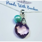 Light Amethyst - Sun Pendant 14mm