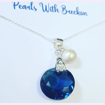 Montana Blue - Sun Pendant 14mm