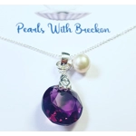 Amethyst - Sun Pendant 14mm