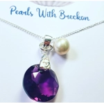 Amethyst - Sun Pendant 14mm