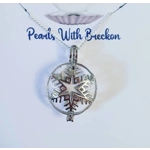 Icy Snowflake Cage Pendant