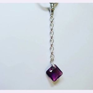 Purple Square Keyring