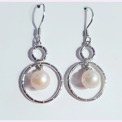 Simple Snowman Earrings