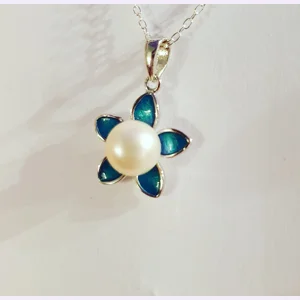 Blue Petal Pendant