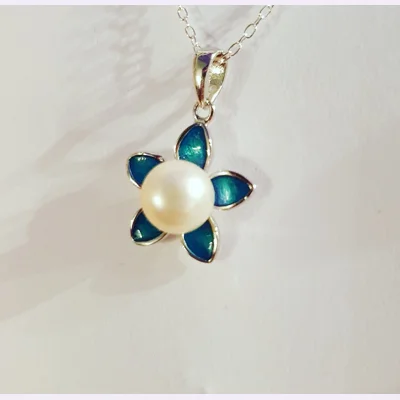 Blue Petal Pendant