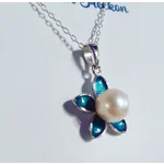 Blue Petal Pendant