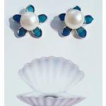 Blue Petal Earrings