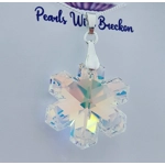 Snowflake Crystal Pendant 30mm - Mirror