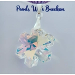 Snowflake Crystal Pendant 30mm - Mirror