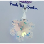 Snowflake Crystal Pendant 30mm - Mirror