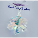 Snowflake Crystal Pendant 30mm - Mirror