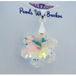 Snowflake Crystal Pendant 30mm - Mirror