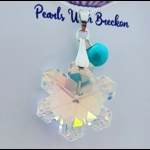 Snowflake Crystal Pendant 30mm - Mirror