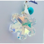 Snowflake Crystal Pendant 30mm - Mirror