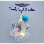 Snowflake Crystal Pendant 30mm - Mirror