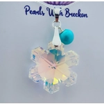 Snowflake Crystal Pendant 30mm - Mirror