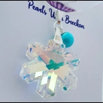 Snowflake Crystal Pendant 30mm - Mirror