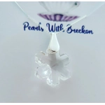 Snowflake Crystal Pendant 20mm- Crystal