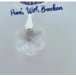 Snowflake Crystal Pendant 20mm- Crystal