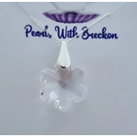 Snowflake Crystal Pendant 20mm- Crystal