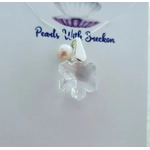 Snowflake Crystal Pendant 20mm- Crystal