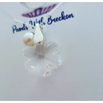 Snowflake Crystal Pendant 20mm- Crystal