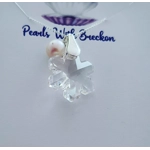 Snowflake Crystal Pendant 20mm- Crystal