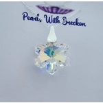 Snowflake Crystal Pendant 20mm - Mirror