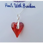 Burnt Orange - Doting Love Crystal Pendant