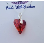 Burnt Orange - Doting Love Crystal Pendant