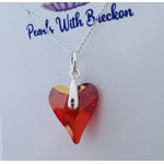 Burnt Orange - Doting Love Crystal Pendant