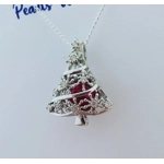 Christmas Tree Sparkle Cage Pendant