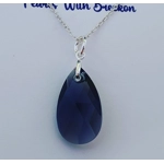 Black Diamond - Peardrop Pendant 22mm