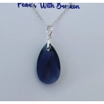 Black Diamond - Peardrop Pendant 22mm