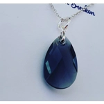 Black Diamond - Peardrop Pendant 22mm