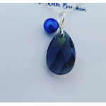 Black Diamond - Peardrop Pendant 22mm
