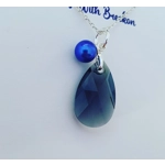 Black Diamond - Peardrop Pendant 22mm