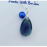 Black Diamond - Peardrop Pendant 22mm