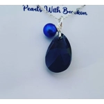 Black Diamond - Peardrop Pendant 22mm