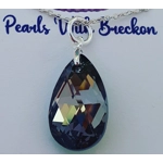 Peardrop Pendant 22mm - Green