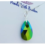 Peardrop Pendant 22mm - Green