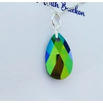 Peardrop Pendant 22mm - Green