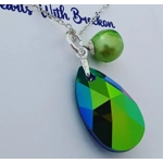 Peardrop Pendant 22mm - Green