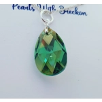 Erinite Shimmer - Peardrop Pendant 22mm