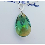 Erinite Shimmer - Peardrop Pendant 22mm