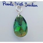Erinite Shimmer - Peardrop Pendant 22mm