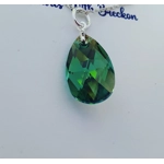 Erinite Shimmer - Peardrop Pendant 22mm
