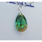 Erinite Shimmer - Peardrop Pendant 22mm