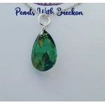 Erinite Shimmer - Peardrop Pendant 22mm